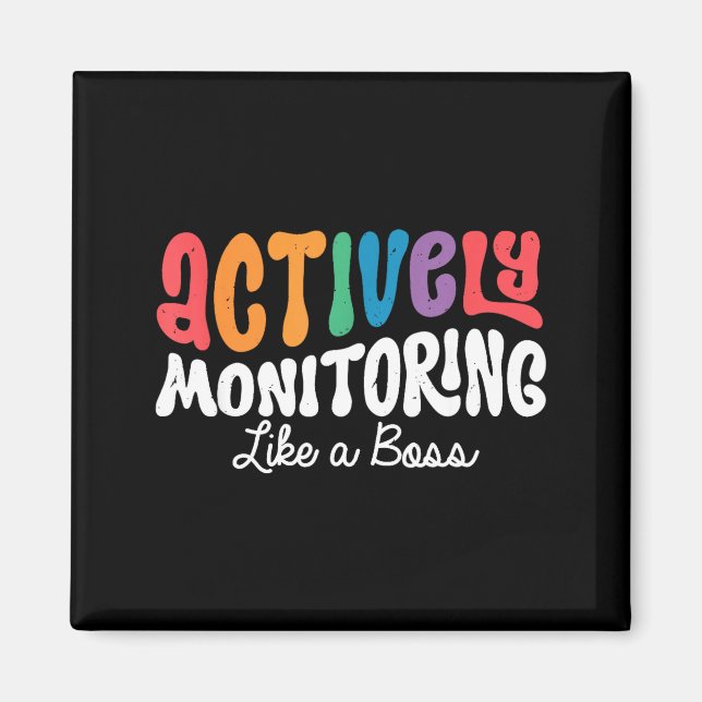Imán Monitoreando activamente como un día de prueba est (Frente)