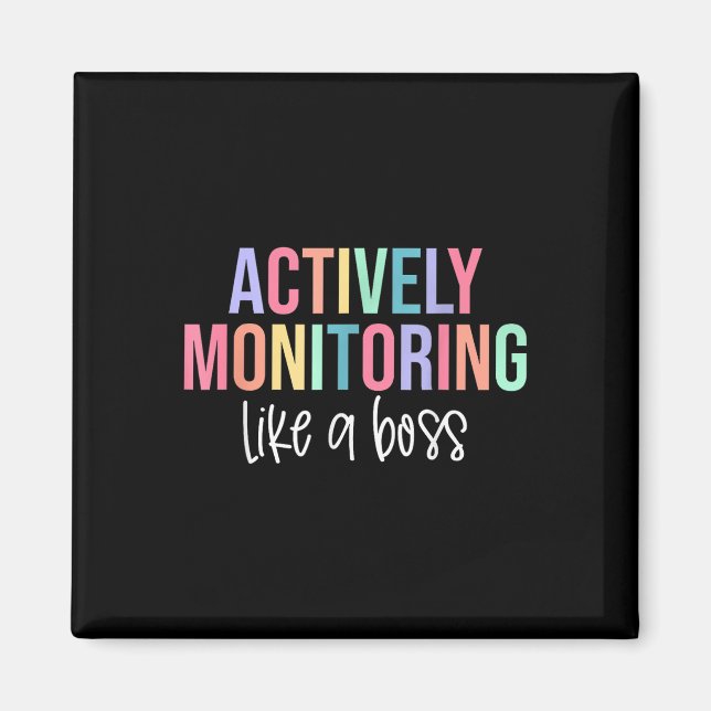 Imán Monitoreando activamente como un testimonio de est (Frente)
