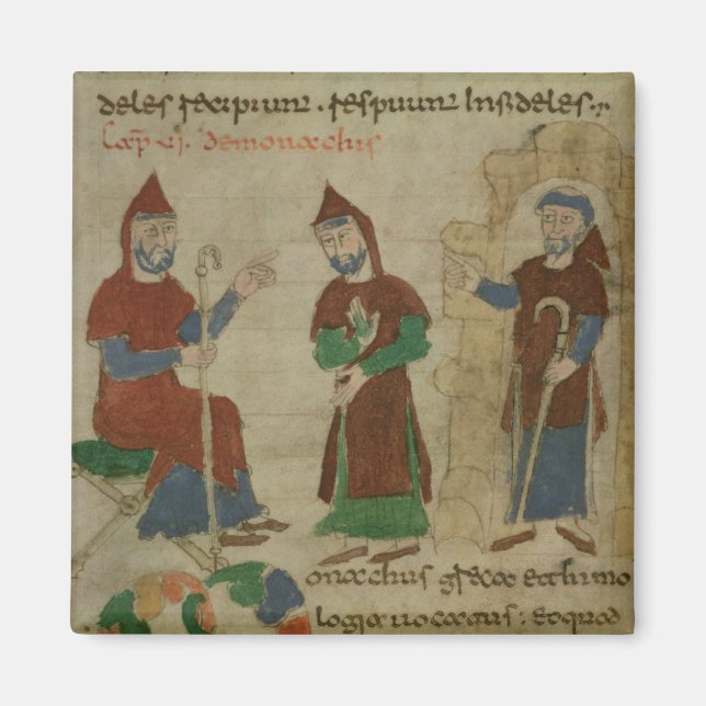 Imán Monje benedictino de la invención, de 'De' (Frente)