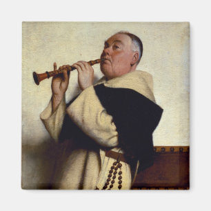 Imán Monje que juega un Clarinet