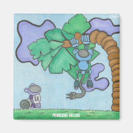 Imán Monkeando alrededor