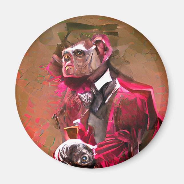 Imán Monkey Butler (Frente)