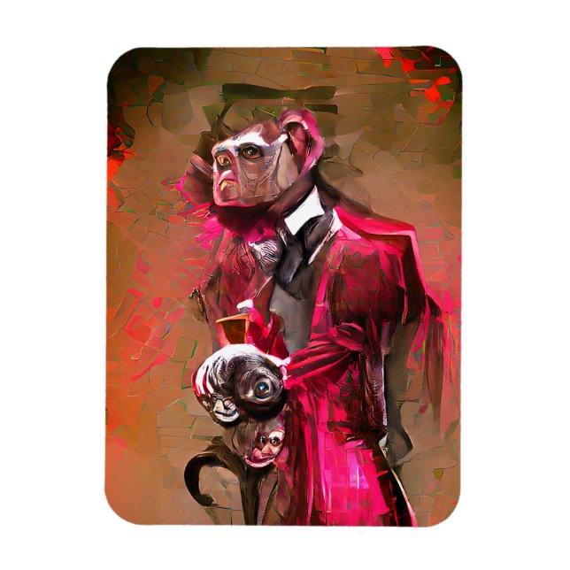 Imán Monkey Butler (Vertical)