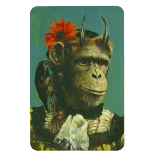 Imán Monkey Demon Flexi Magnet