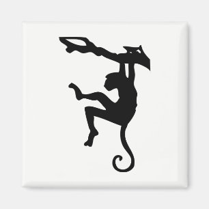 Imán Monkey Silhouette