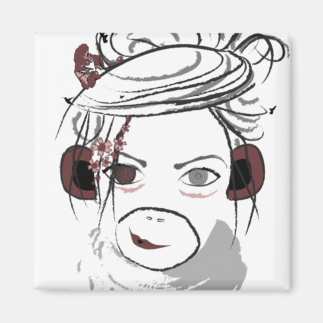 Imán mono. (Frente)