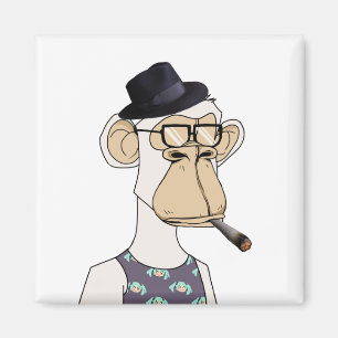 Imán mono aburrido
