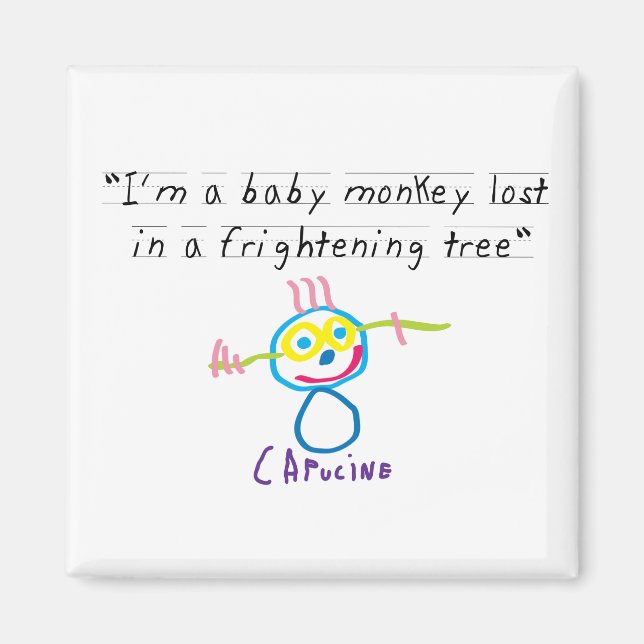 Imán Mono bebé (Frente)