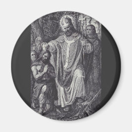 Imán Mono benedictino inglés de Saint Boniface