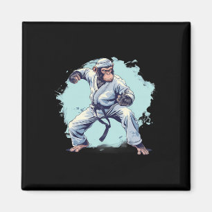 Imán Mono de Karate Artes Marciales Kickboxing Judo Mma