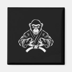 Imán Mono de Karate Dibujo Kickboxing Jiu-jitsu Mma Mar