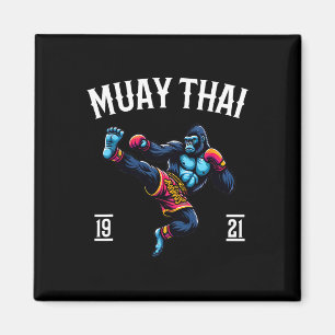 Imán Mono de Muay Thai - Kickboxing y boxeo tailandés d