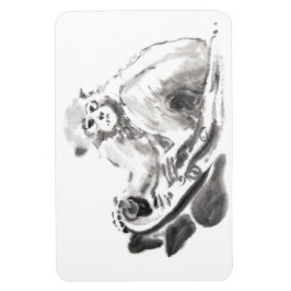 Imán Mono de pintura de lavado original Año Zodiac Magn