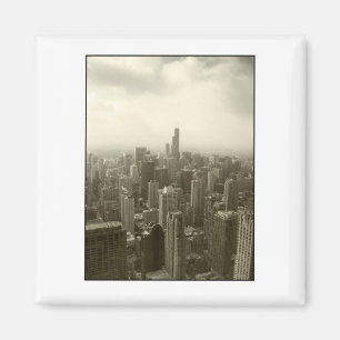 Imán Mono del Skyline de Chicago