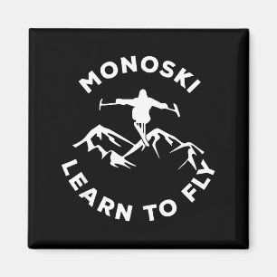 Imán Mono esquí aprende a volar para esquí adaptativo d