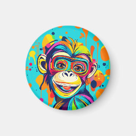 Imán Mono Sonriendo