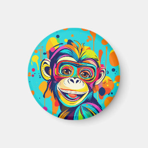 Imán Mono Sonriendo