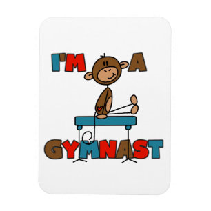 Imán Mono Soy un gimnasta