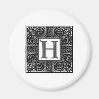 Monograma Celta Plateado "H"