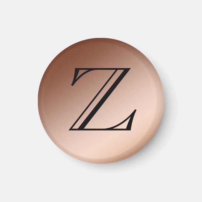 Imán - Monograma, Cobre (Frente)