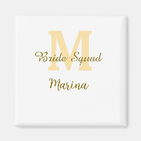 Monograma de equipo de novia regalo de boda simple