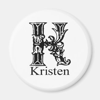 Imán Monograma de fantasía: Kristen