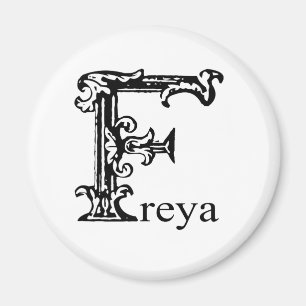 Imán Monograma de lujo: Freya