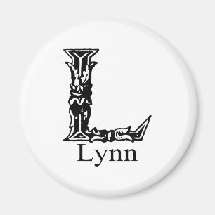 Imán Monograma de lujo: Lynn