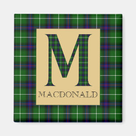 Imán Monograma de MacDonald Tartan M