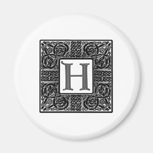 Imán Monograma de plata del Celtic "H"