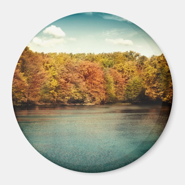 Imán Monograma inicial del monograma hídrico de los árb (Frente)