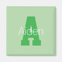 Monograma moderno audaz | Pale & Kelly Green