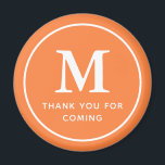 Imán Monograma Moderno Moda Simple Gracias Por Venir<br><div class="desc">Este diseño sencillo y moderno se compone de tipografía serif y sans serif. Perfecto para las fiestas.</div>