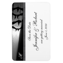 Monograma romántico en plata salva la fecha