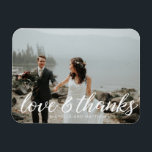 Imán Monograma Romántico ⎥Imán de Foto de Agradecimient<br><div class="desc">c</div>