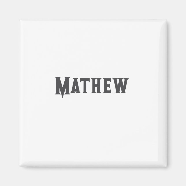 Imán monograma simple de letra inicial agregar nombre l (Frente)