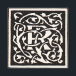 Imán Monograma vintage R Letra Art Nouveau<br><div class="desc">Cartas Art Nouveau - Monogramas del Movimiento de Artes y Artesanías Esta carta R es un adorable monograma rebuscado creado en 1901, y publicado en un conjunto de libros. El monograma R está rodeado por un maravilloso patrón de vid dibujado a mano, muy en el estilo de los patrones art...</div>