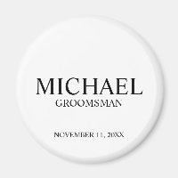 Monograma y nombre de Groomsman personalizado mode