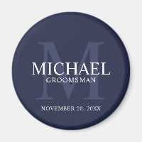 Monograma y nombre de Groomsmen personalizados por