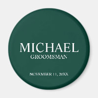 Monograma y nombre del Groomsman personalizado