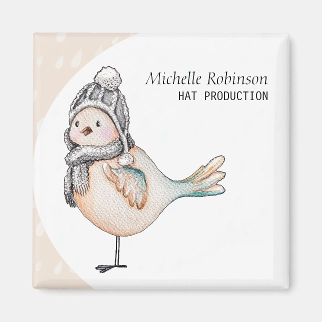 Imán Monogramación de producción de Gorra de espárragos (Frente)