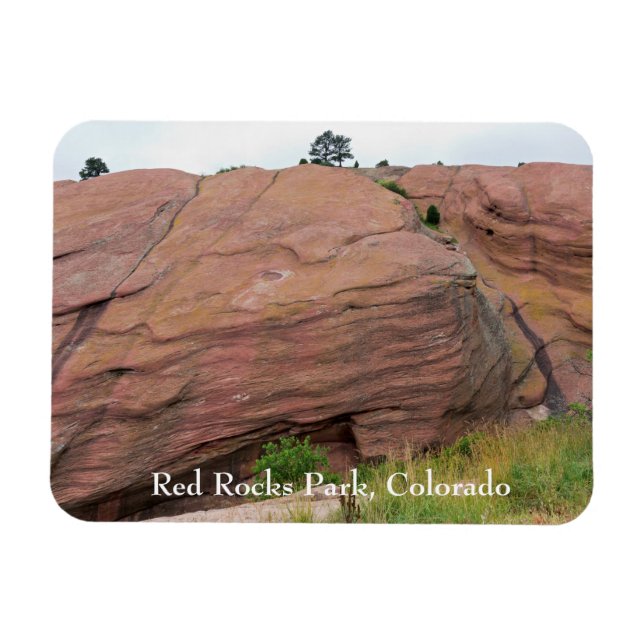 Imán Monolito de arenisca roja en las rocas rojas (Horizontal)
