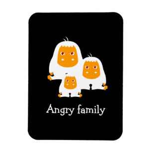 Imán Monos de familia enfadada diseño