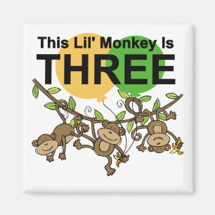 Imán Monos que cambian camisetas y regalos de tercer cu