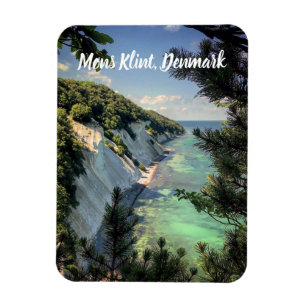Imán Møns Klint Dinamarca estilizado