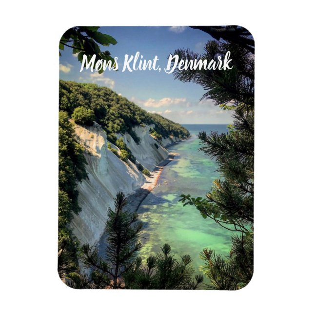 Imán Møns Klint Dinamarca estilizado (Vertical)