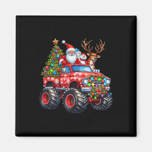Imán Monster Camión Santa Reindeer Niños Árboles de Nav