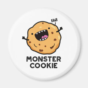 Imán Monster Cookie Funny Food Pun