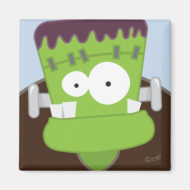Imán Monster Frankenstein Kids Halloween Magnet (Frente)