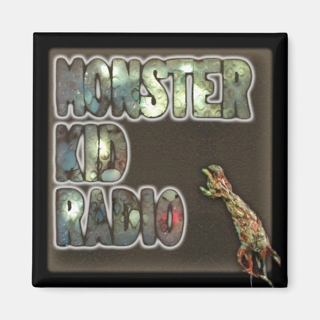 Imán Monster Kid Radio Rótulo Magnet (Frente)